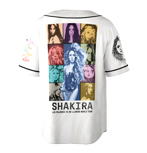 Las Mujeres Ya No Lloran World Tour Baseball Jersey, Shakira 2025 Concert Jersey - Image 4