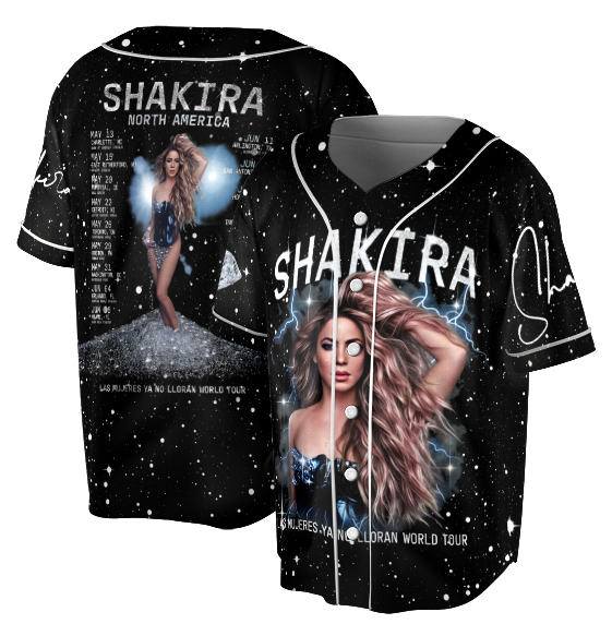 Shakira Concert Baseball Jersey - Image 7
