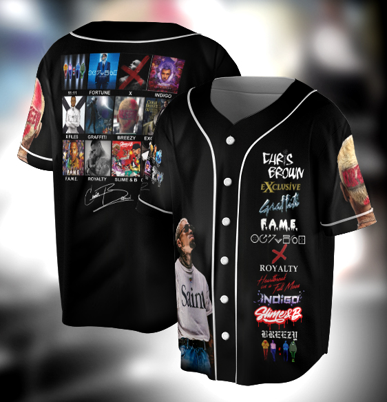 Chris Brown Breezy Bowl Baseball Jersey