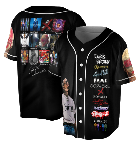 Chris Brown Breezy Bowl Baseball Jersey - Image 5
