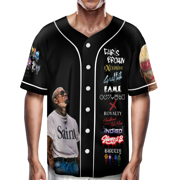 Chris Brown Breezy Bowl Baseball Jersey - Image 2