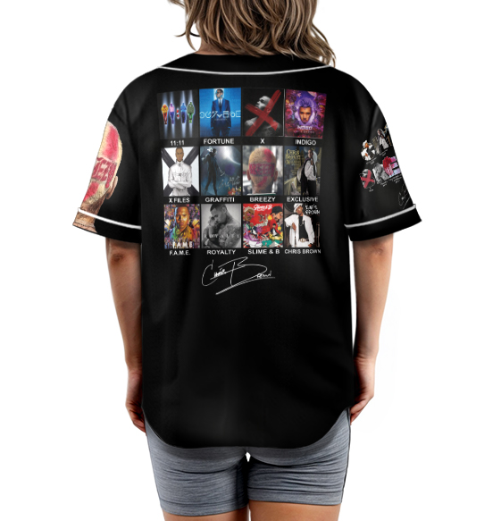 Chris Brown Breezy Bowl Baseball Jersey - Image 3