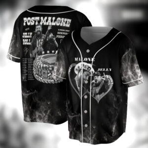 Post Malone Jelly Roll BAseball Jersey, Jelly Roll Concert Jersey, Post Merch