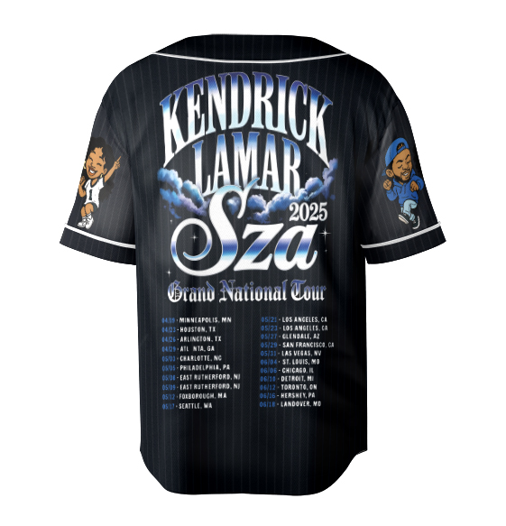 Kendrick Lamar & SZA Tour Baseball Jersey, SZA Album Cover Jersey, Hip Hop Music Merch, Concert Tour Jersey, SZA Album Cover - Image 4