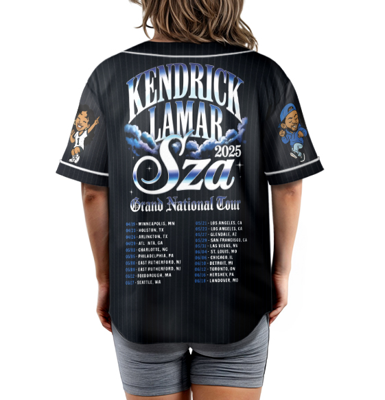 Kendrick Lamar & SZA Tour Baseball Jersey, SZA Album Cover Jersey, Hip Hop Music Merch, Concert Tour Jersey, SZA Album Cover - Image 6