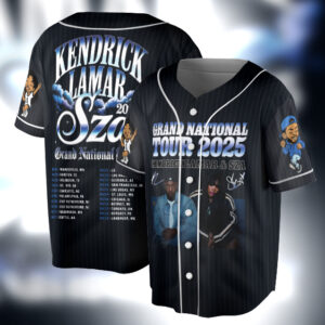 Kendrick Lamar & SZA Tour Baseball Jersey, SZA Album Cover Jersey, Hip Hop Music Merch, Concert Tour Jersey, SZA Album Cover