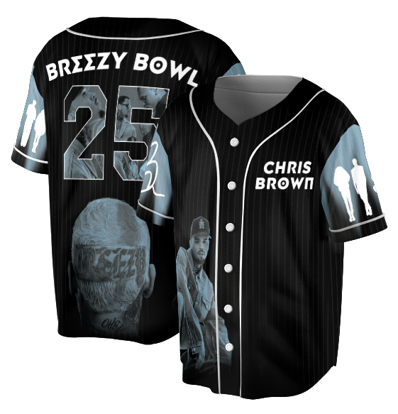 Chris Brown X.X Baseball Jersey - Image 2