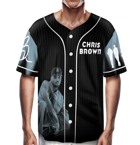 Chris Brown X.X Baseball Jersey - Image 3