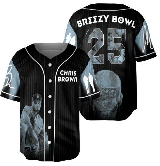 Chris Brown X.X Baseball Jersey - Image 4