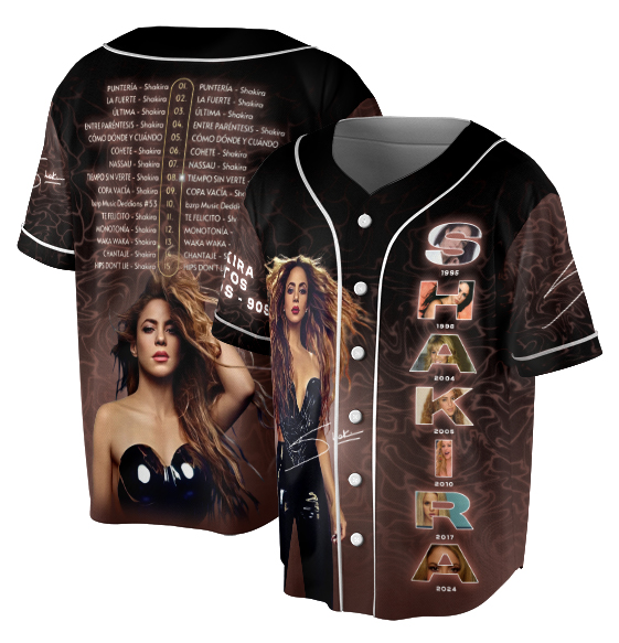 Vintage Shakira 2025 Baseball Jersey, Las Mujeres Ya No Lloran Tour, Shakira Music Gift For Fan - Image 5