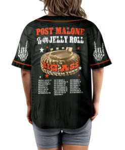 Alternative view of Malone Rap Music 2025 Baseball Jersey, Posty Rapper Jersey
