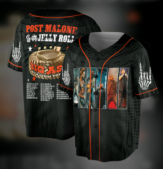 Malone Rap Music 2025 Baseball Jersey, Posty Rapper Jersey