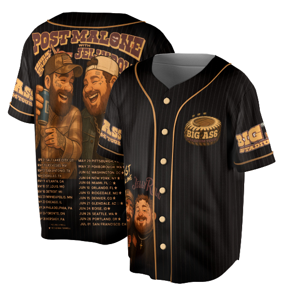 Jelly Roll Posty Concert Baseball Jersey, Youth/ Toddler Jersey, Jelly Roll Posty Jersey - Image 2