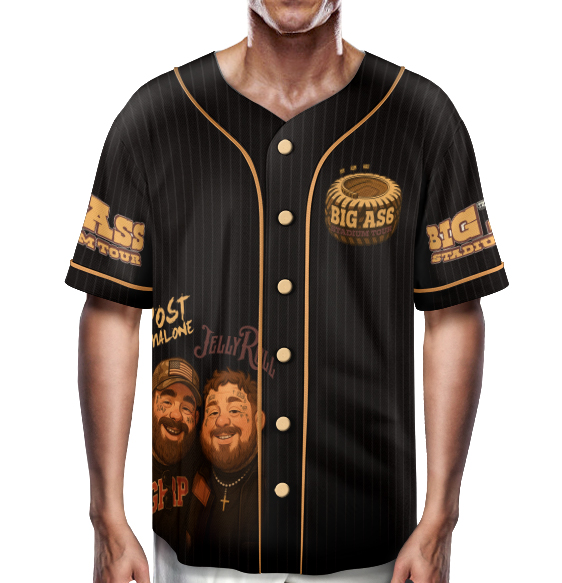 Jelly Roll Posty Concert Baseball Jersey, Youth/ Toddler Jersey, Jelly Roll Posty Jersey - Image 3