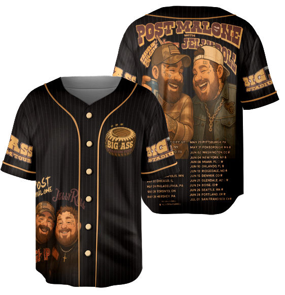 Jelly Roll Posty Concert Baseball Jersey, Youth/ Toddler Jersey, Jelly Roll Posty Jersey - Image 4