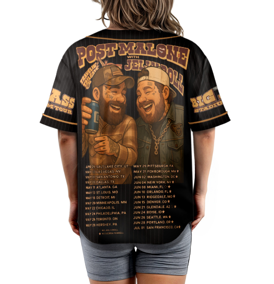 Jelly Roll Posty Concert Baseball Jersey, Youth/ Toddler Jersey, Jelly Roll Posty Jersey - Image 7