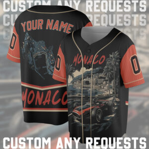 Monaco Racing Jersey, Formula Race Car Jersey, Vintage Monte Carlo Jersey