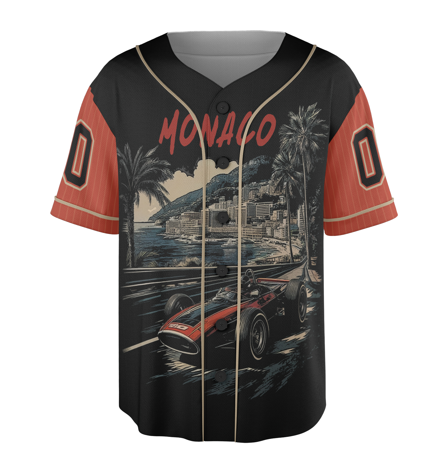 Monaco Racing Jersey, Formula Race Car Jersey, Vintage Monte Carlo Jersey - Image 4