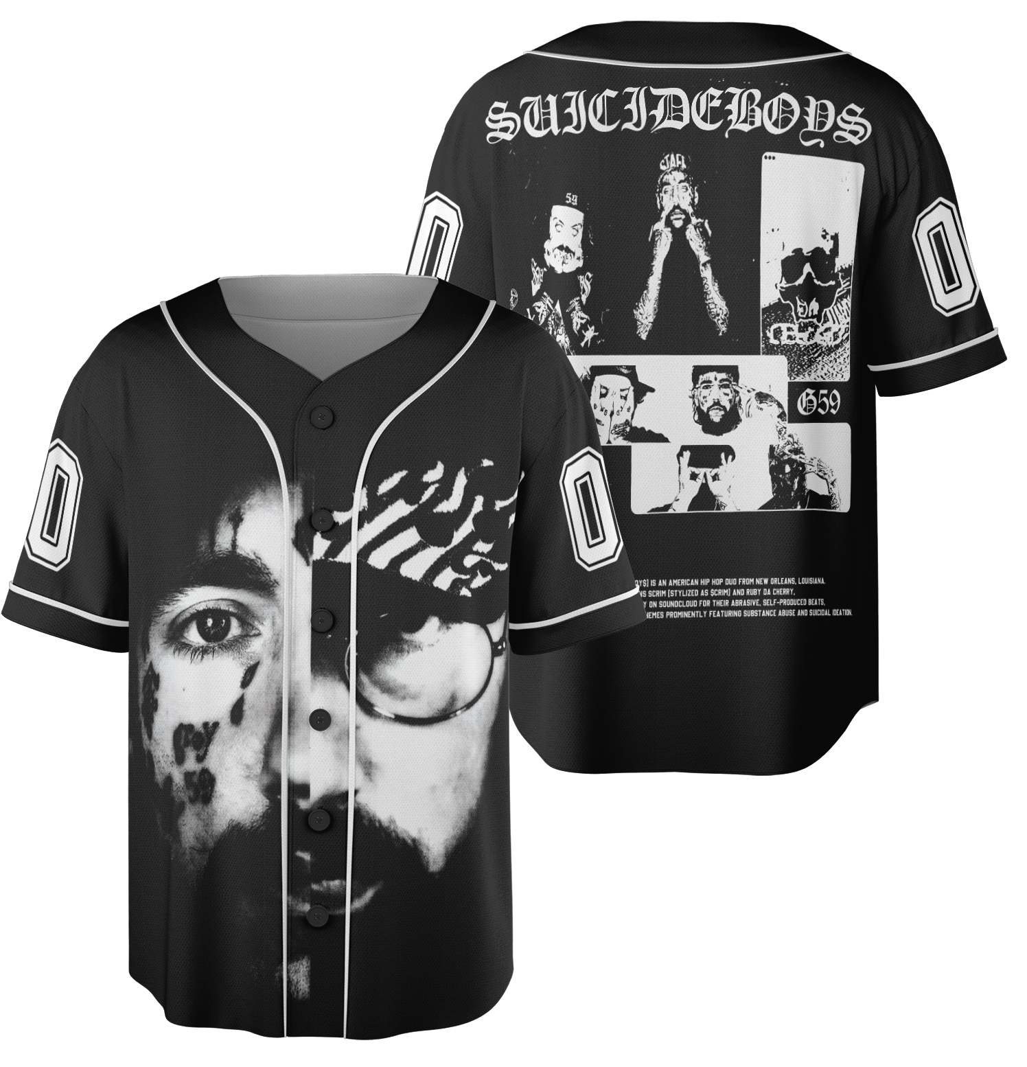 Limited Suicide Boys Black Metal Jersey, Gift For Woman and Man - Image 5
