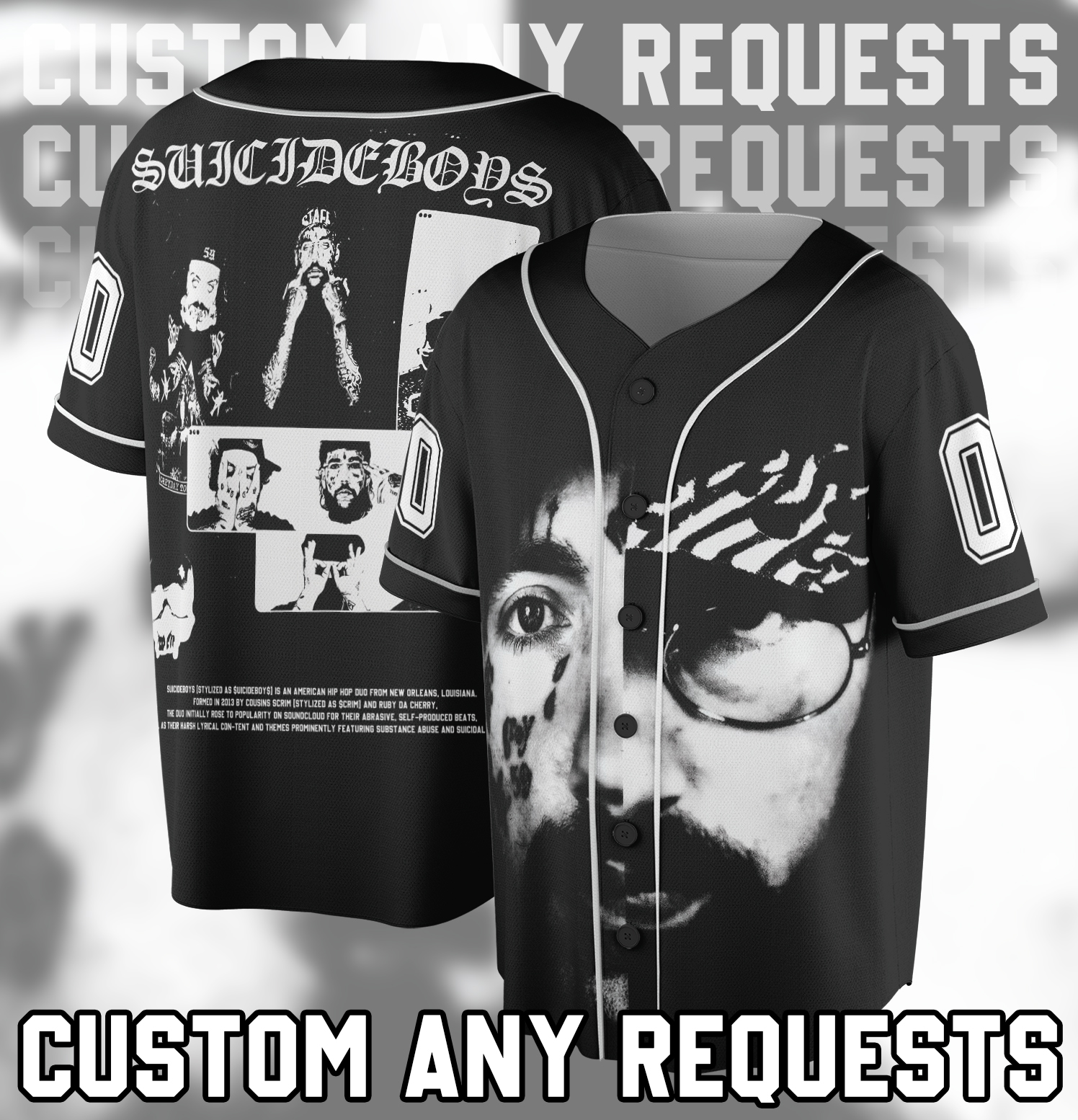 Limited Suicide Boys Black Metal Jersey, Gift For Woman and Man