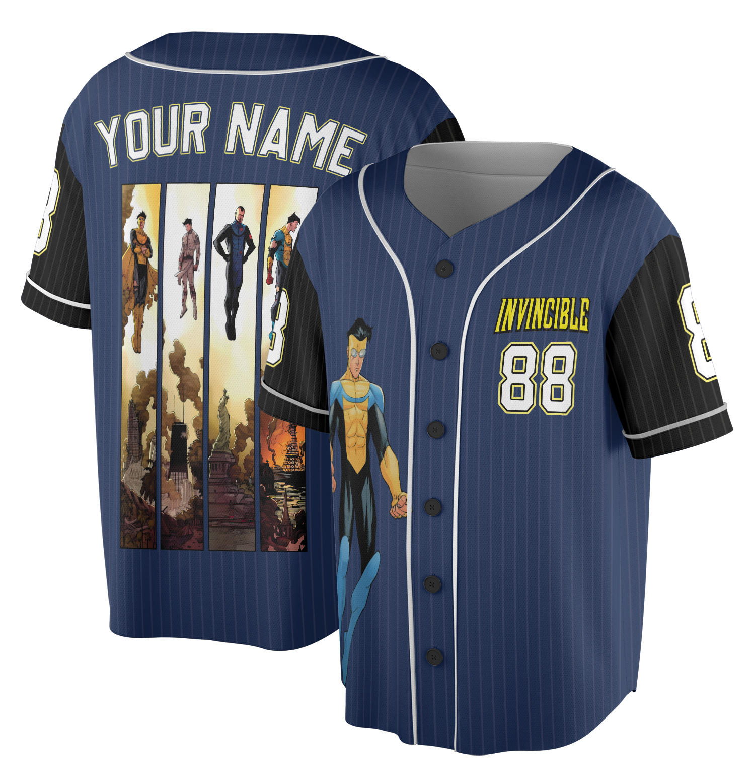 Invincible Mark Superhero Jersey, Funny TV Show Invincible Jersey, Superhero movie Jersey - Image 2