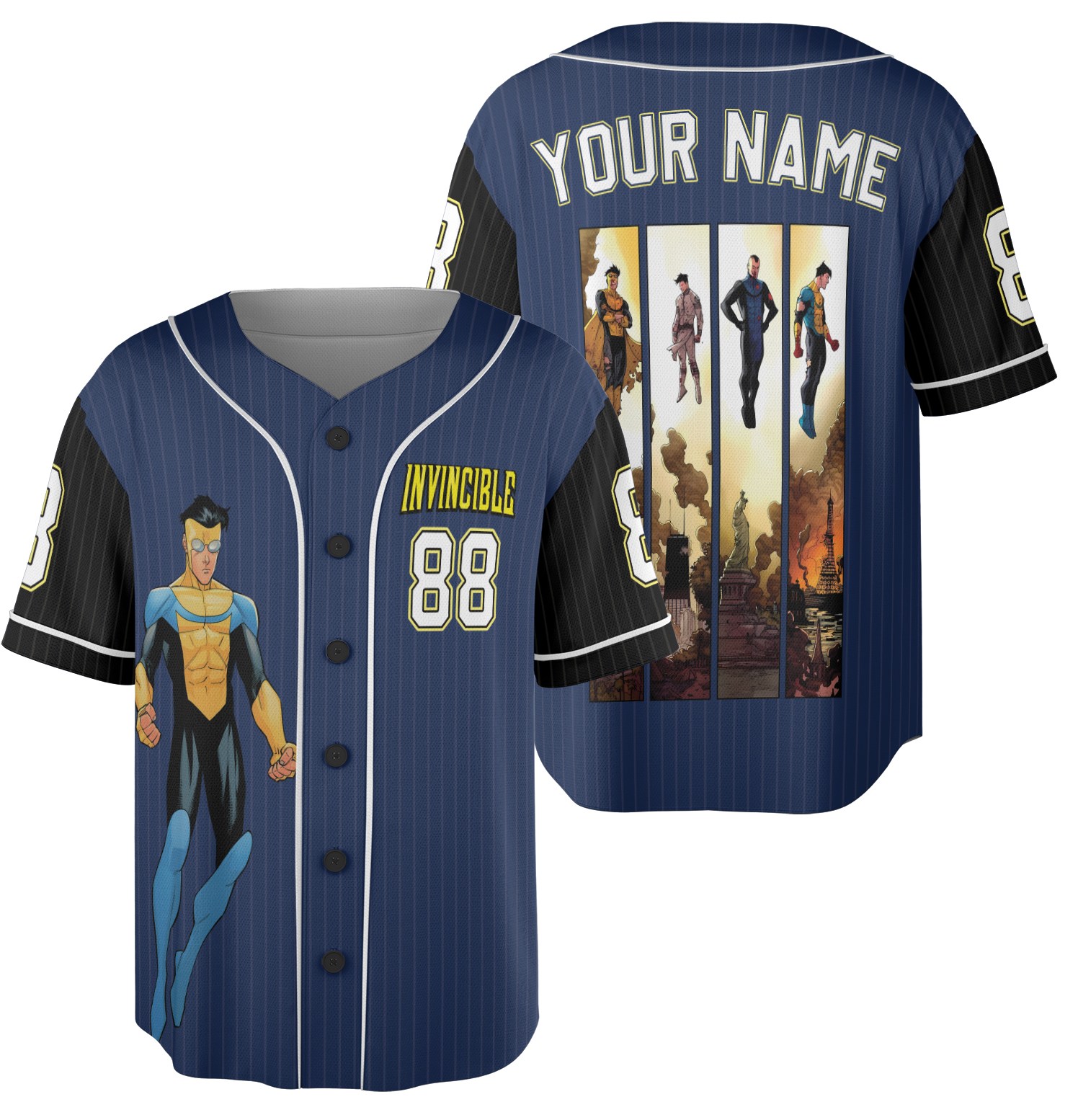 Invincible Mark Superhero Jersey, Funny TV Show Invincible Jersey, Superhero movie Jersey - Image 4