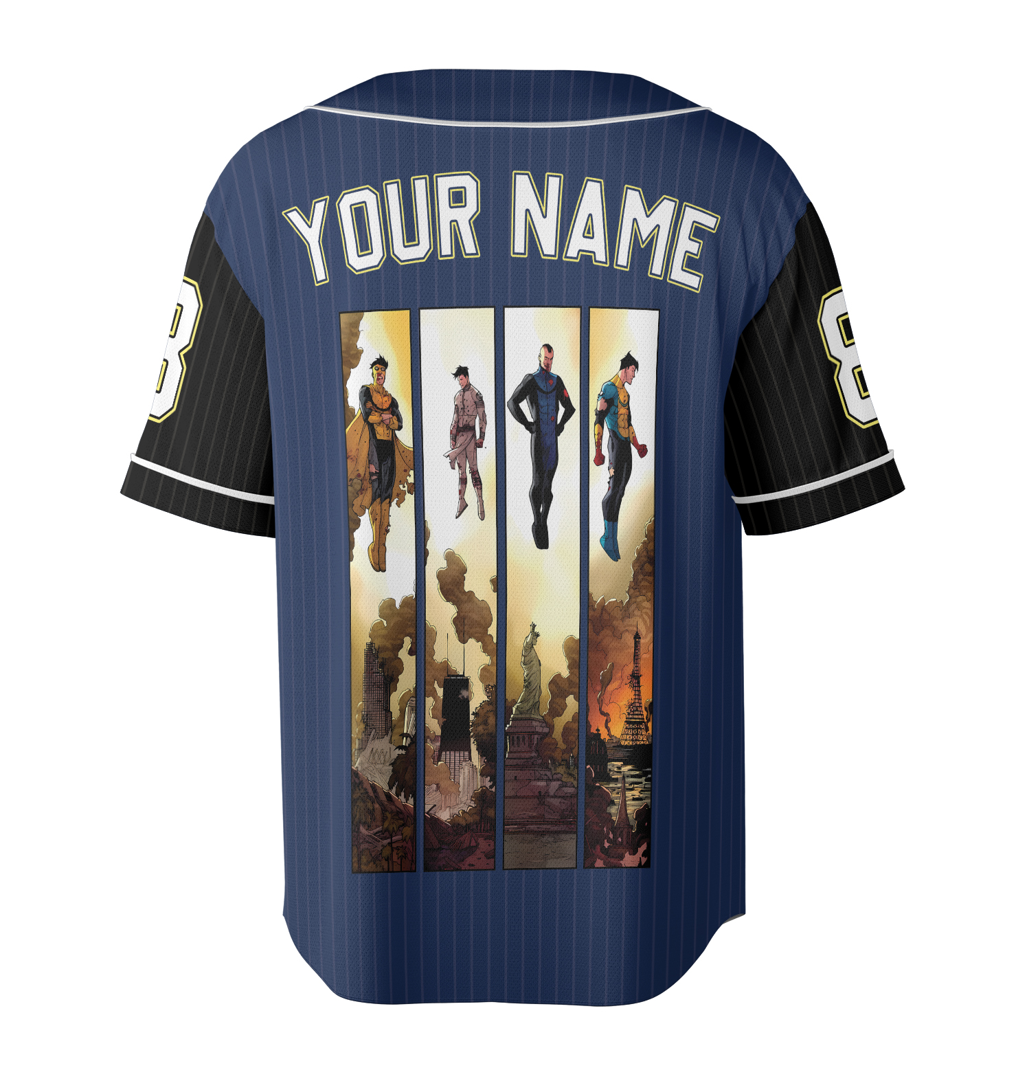Invincible Mark Superhero Jersey, Funny TV Show Invincible Jersey, Superhero movie Jersey - Image 5