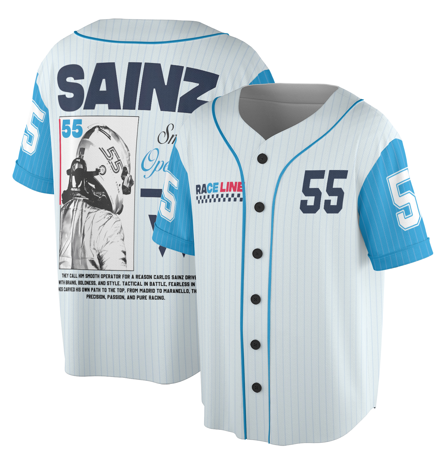 Carlos Sainz Smooth Operator F1 Jersey, Formula One Jersey, Race Line F1 gift, Sainz F1 Jersey, Williams racing - Image 3