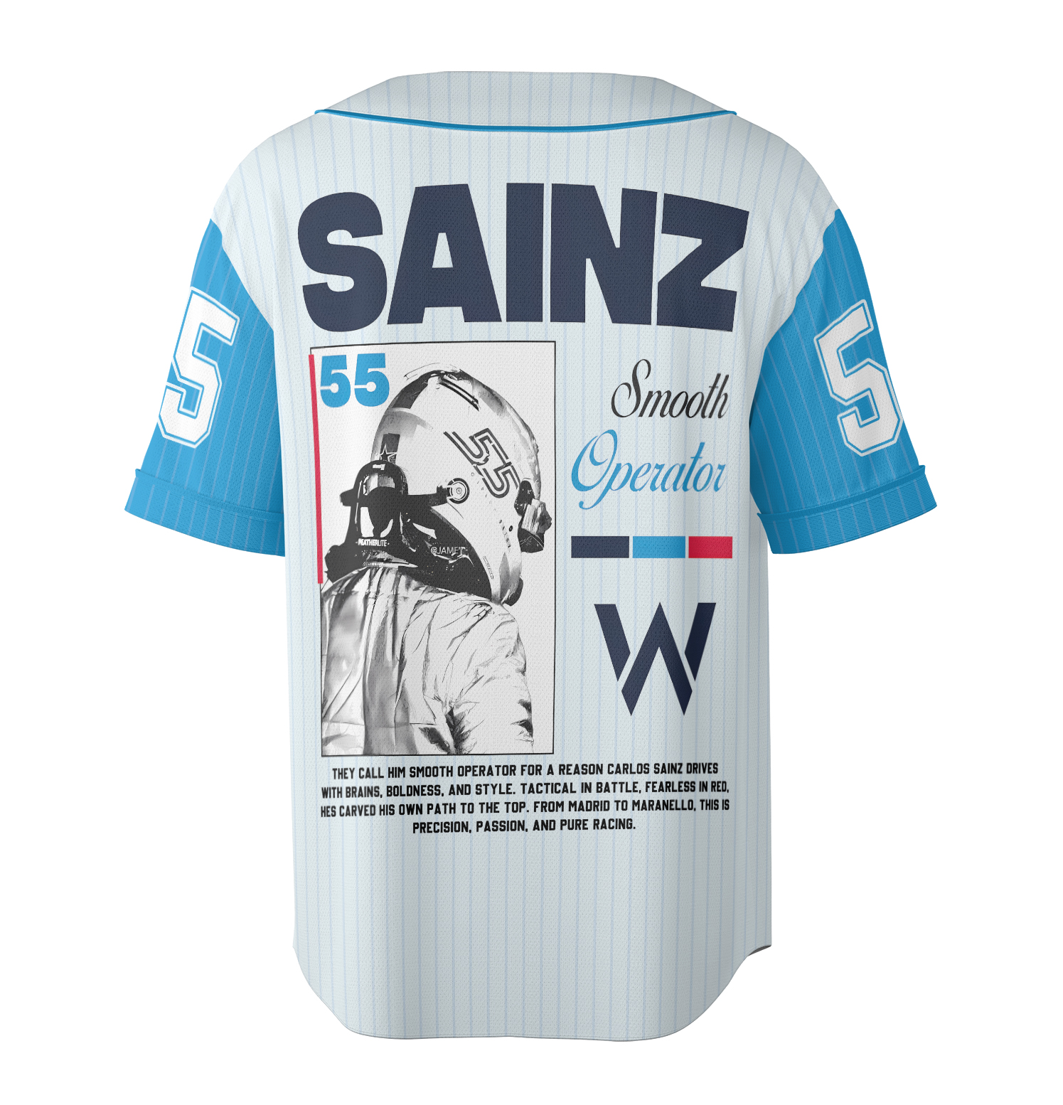 Carlos Sainz Smooth Operator F1 Jersey, Formula One Jersey, Race Line F1 gift, Sainz F1 Jersey, Williams racing - Image 4