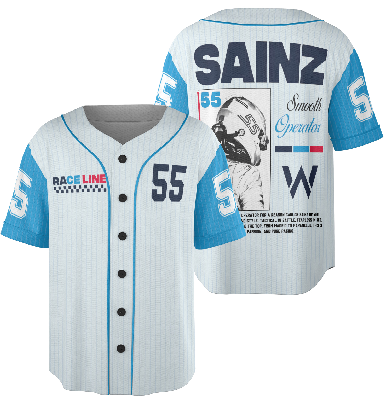 Carlos Sainz Smooth Operator F1 Jersey, Formula One Jersey, Race Line F1 gift, Sainz F1 Jersey, Williams racing - Image 5