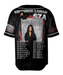 Alternative view of SZA & Kendrick Lamar 2025 Tour Jersey