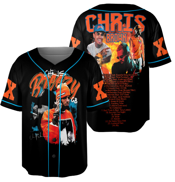 Chris Brown Tour Breezy Bowl XX Jersey, Concert Retro 2025 Shirt, Chris Brown Graphic Tee - Image 3