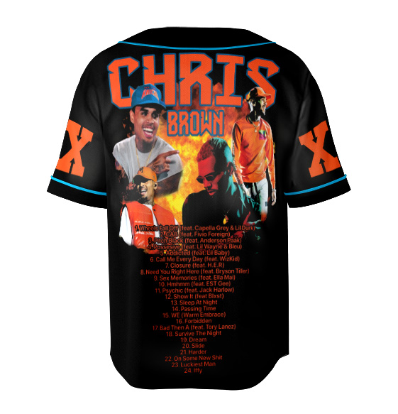 Chris Brown Tour Breezy Bowl XX Jersey, Concert Retro 2025 Shirt, Chris Brown Graphic Tee - Image 4