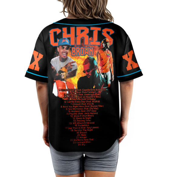 Chris Brown Tour Breezy Bowl XX Jersey, Concert Retro 2025 Shirt, Chris Brown Graphic Tee - Image 5