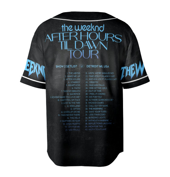 The Weeknd Tour 2025 Baseball Jersey - Image 3