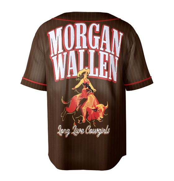 Morgan Wallen Live Cowgirls Baseball Jersey - Image 2
