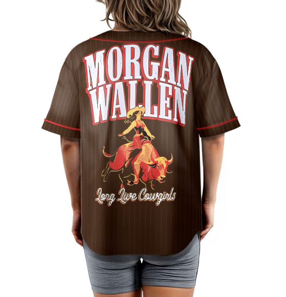 Morgan Wallen Live Cowgirls Baseball Jersey - Image 4