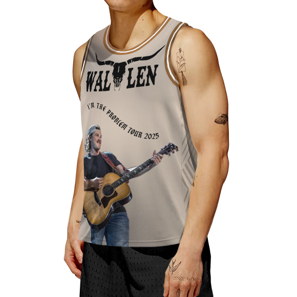 Morgan Wallen I’m The Problem Tour 2025 Basketball Jersey - Image 4