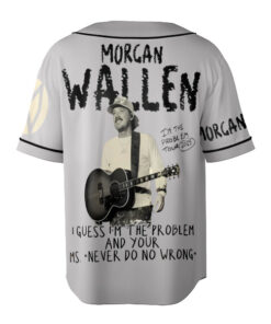 Alternative view of I’m The Problem Tour 2025 Baseball Jersey, Wallen Concert 2025