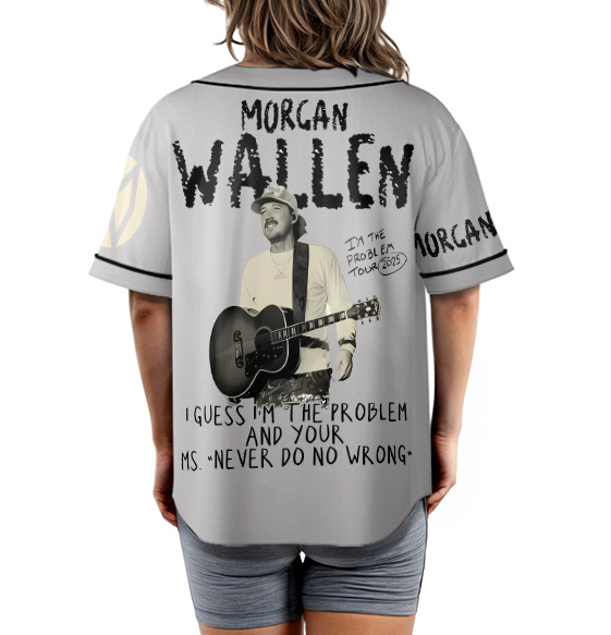 I’m The Problem Tour 2025 Baseball Jersey, Wallen Concert 2025 - Image 3
