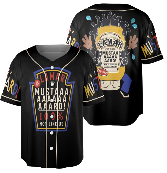 Kendrick Lamar Mustard Music Baseball Jersey - Image 2
