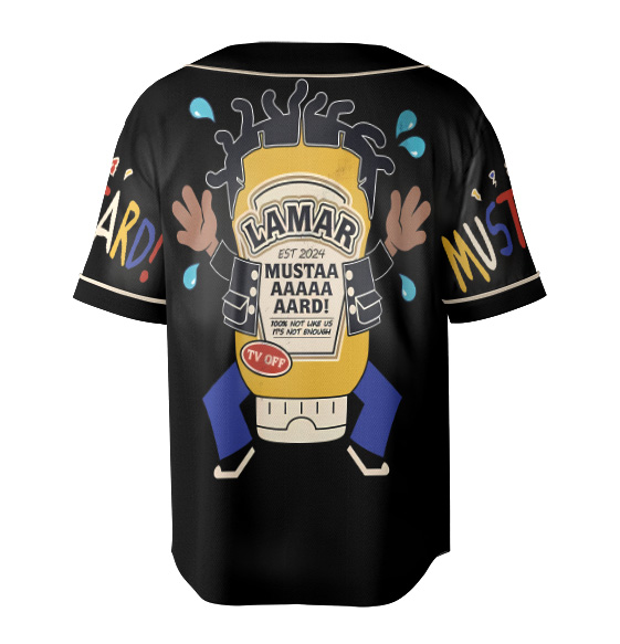 Kendrick Lamar Mustard Music Baseball Jersey - Image 3
