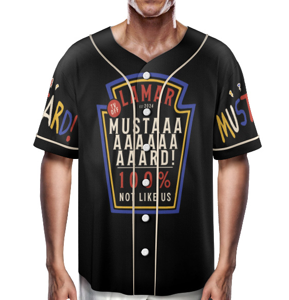Kendrick Lamar Mustard Music Baseball Jersey - Image 4