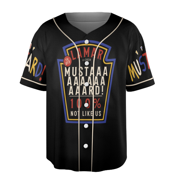 Kendrick Lamar Mustard Music Baseball Jersey - Image 5