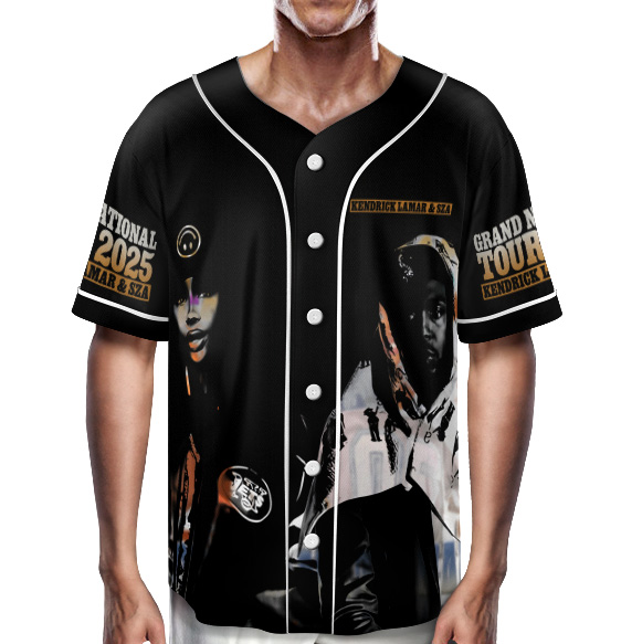 Kendrick Lamar And SZA Music Tour Baseball Jersey - Image 2