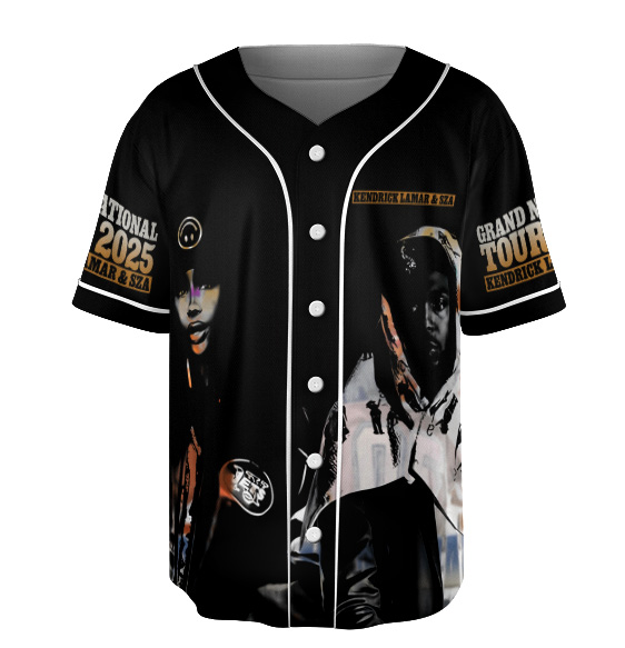 Kendrick Lamar And SZA Music Tour Baseball Jersey - Image 5