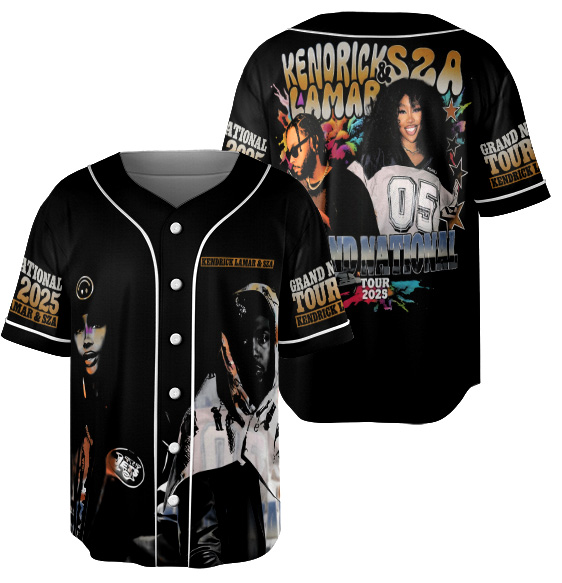 Kendrick Lamar And SZA Music Tour Baseball Jersey - Image 4