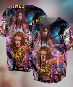 Stranger Things TV Series Jersey, Hawkins Character Baseball Jersey