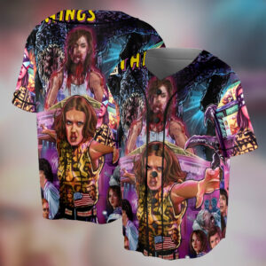Stranger Things TV Series Jersey, Hawkins Character Baseball Jersey