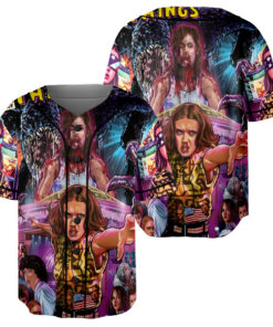 Alternative view of Stranger Things TV Series Jersey, Hawkins Character Baseball Jersey